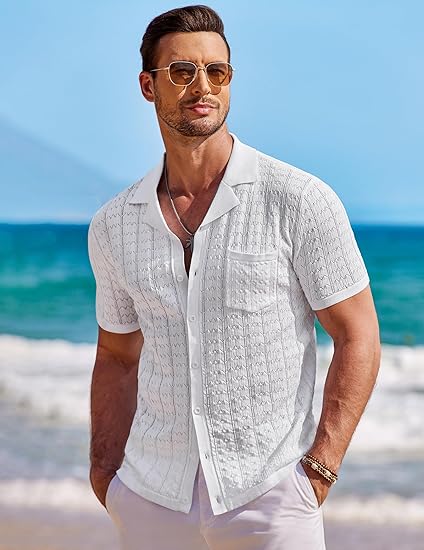 Refined Summer Button Down Knit Polo